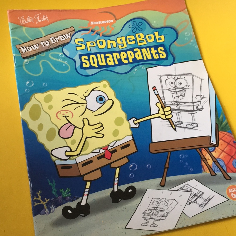 2002 SPONGEBOB HOW TO DRAW Walter Foster Sketch